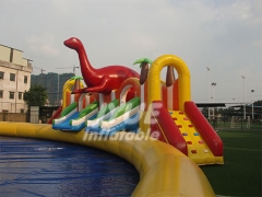 PVC Tarpaulin Adult Children's Inflatable Water Park For Playing Equipment