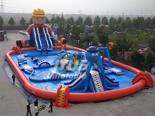 Outdoor Water Activities Lego Above Ground Inflatable Water Park