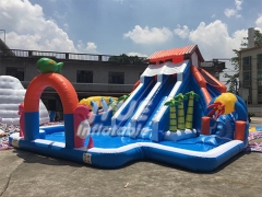 Summer House Water Park Playground Equipment Inflatable Water Amusement Park