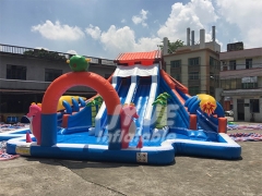 Summer House Water Park Playground Equipment Inflatable Water Amusement Park