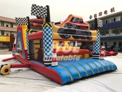 Commercial Kids Playing Inflatable Bouncy Castle Inflatable Obstacle Course Park