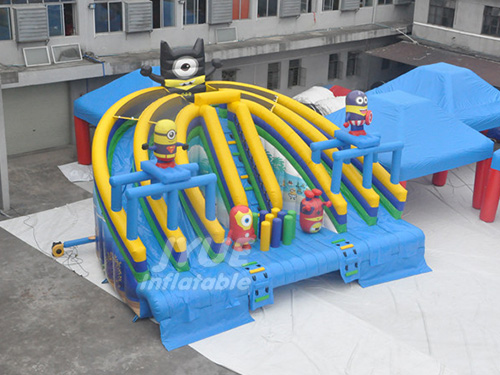 Minions Above Ground Water Pool Slide inflatable water slide for swimming pool