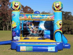 Spongebob Inflatable Jumping Bouncer With Slide Inflatable Bouncer