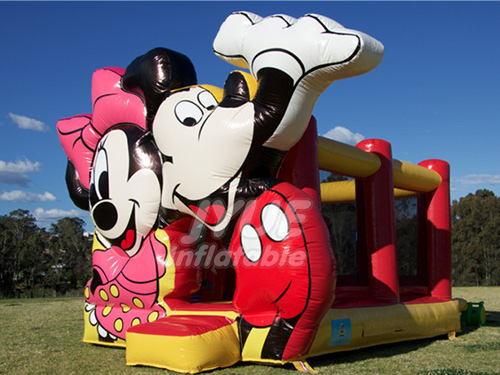 PVC Cheap Inflatable Bouncer For Sale,Mickey And Minnie Mouse Jumping Castle