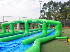Water Park Slides 1000 ft Slip N Slide Inflatable Slide The City