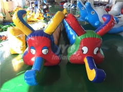 Team Building Games Large 6 Seaters Inflatable Caterpillar Racing Tube For Ride
