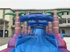 New Jungle Theme Inflatable Water Slide With Pool For Amusement Park