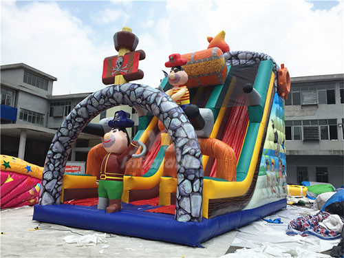 Commercial Use Giant Inflatable Pirate Ship Slide For Kids