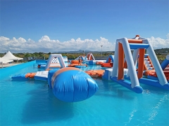 Inflatable Park Swimming Pool Equipment Inflatable Water Obstacle Course For Sale