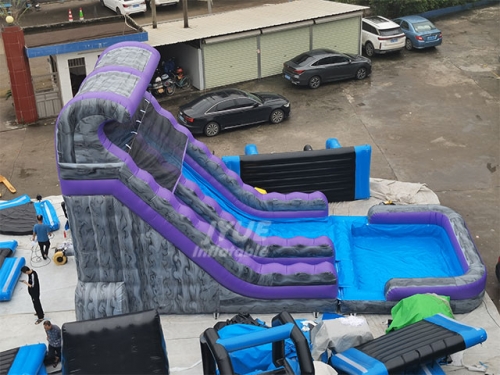 Wholesale backyard kids tropical blow up water slide for sale