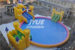 High quality outdoor kids toys accessories slides inflatable swimming pool water park for sale