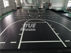 Parkour trampoline park airtrack Equipment air floor tumble track inflatable air track basketball court Jyue-SC-009