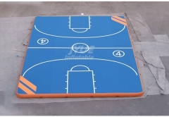 New style sports game outdoor air track floor football inflatable basketball court for sale Jyue-SC-011