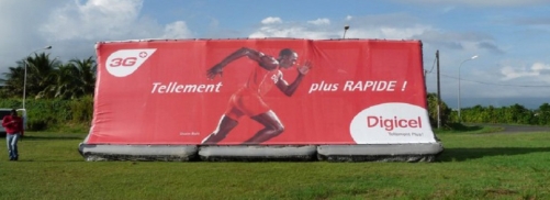 giant inflatable advertising billboard
