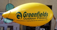 advertising pvc inflatable flag blimp airship