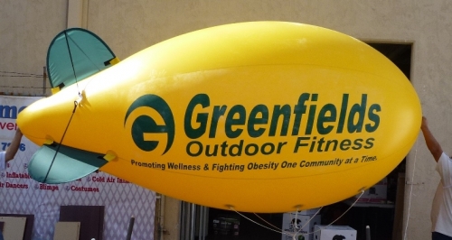 advertising pvc inflatable flag blimp airship
