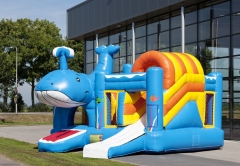 Inflatable whale combo jumper