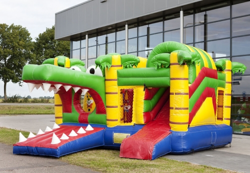 crocodile bouncy castle with slide Jyue-IC-081
