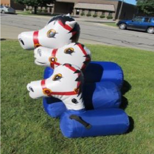 Inflatable  jumping horse