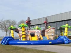 Outdoor/Indoor Mobile Pirate Ship Inflatable Water Park