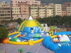 Inflatable Water Slide With Pool Commercial Inflatable Water Park