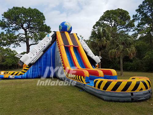 Happy Space Shuttle Inflatable Large Water Slide