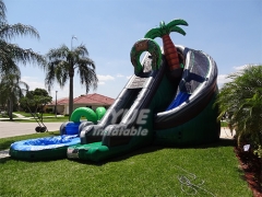 Popular Super Exciting Heavy Duty 0.55MM Vinyl PVC Tarpaulin Material Giant Inflatable Pool Slide For Adult