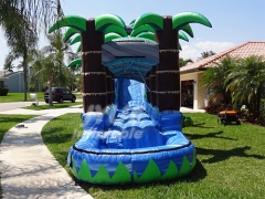 Cheap Palm Tree Giant Inflatable Water Slide For Kids