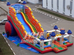 0.55mm PVC PLATO Giant Interesting Inflatable Amusement Aqua Park /Fun City For Kids