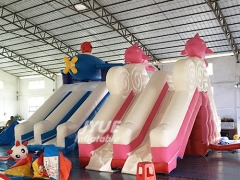 Cheap Commercial Dolphin Swimming Pool Slide Kids Pool Slide Inflatable