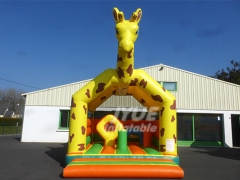 Air Jumping House,Indoor Custom Giraffe Bouncy Castle Inflatable