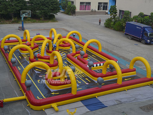 Commercial Karting Inflatable Race Track Inflatable Go Karts Race Track With Factory Lower Price