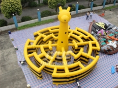 High Quality Inflatable Maze For Adults And Kids,Outdoor Griaffe Maze For Sale
