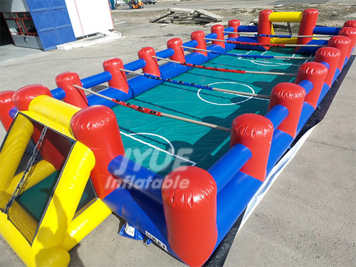 Commercial Inflatable Human Table Football Game , Inflatable Table Soccer Foosball Field