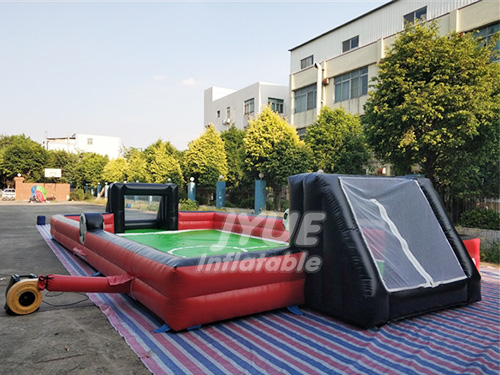 High Quality New Indoor Portable Water Soap Soccer Filed Inflatable Football Field