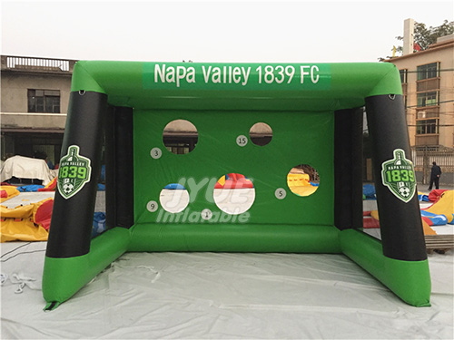 Personalized Inflatable Soccer Goal For Sport Games, Inflatable Soccer Kick Games