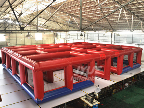 Newest Inflatable Maze,Inflatable Maze Games, Inflatable Labyrinth With Leopard Head Entrance