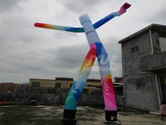 Customized Inflatable Sky Air Dancer Dancing Man With Blower For Advertising