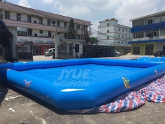 Square Blow Up Outdoor Inflatable Swimming Pool With Logo Printing