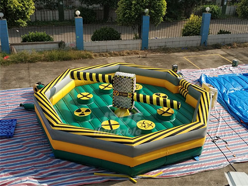 Hot Inflatable Wipeout Obstacle Course For Sale , Inflatable Meltdown Game Machine Sale