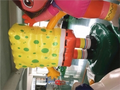 Customized Advertising Inflatable Animal Cartoon, Inflatable Spongebob Cartoon Characters For Display