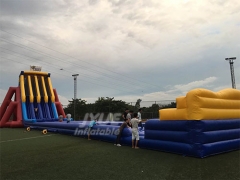 Commercial Grade Water Slide Giant Inflatable Beach Hippo Water Slide With Pool
