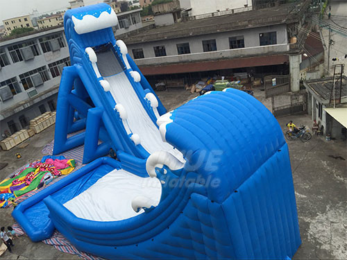 Big Blow Up Slide Wave Largest Inflatable Water Slide