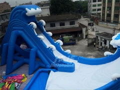 Big Blow Up Slide Wave Largest Inflatable Water Slide