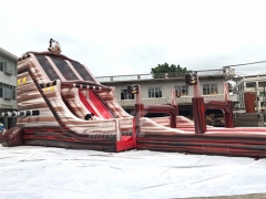 Water Slide Party Giant Pirate Ship Inflatable Water Slide