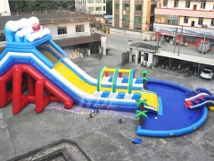 Commercial Inflatable Water Slide With Pool Big Water Slides For Sale