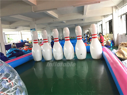 Giant Inflatable Bowling Pins For Inflatable Human Bowling Games