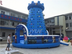 Outdoor Toys Children Frozen Inflatable Rock Climbing Wall Commercial