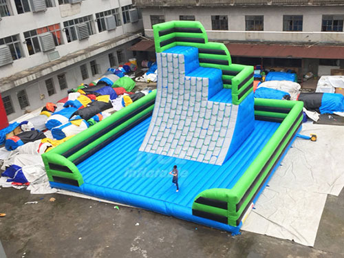 Commercial Outdoor Sport Game Rock Inflatable Climbing Wall For Kids And Adults