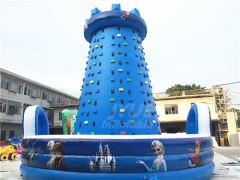 Outdoor Toys Children Frozen Inflatable Rock Climbing Wall Commercial